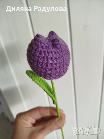 Плетени цветя, снимка 3 - Декорация за дома - 54291356