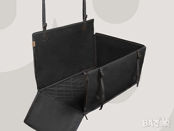 Супер стабилна седалка/ сгъваем твърд кош за куче за кола. Различни размери , снимка 3 - За кучета - 52818405