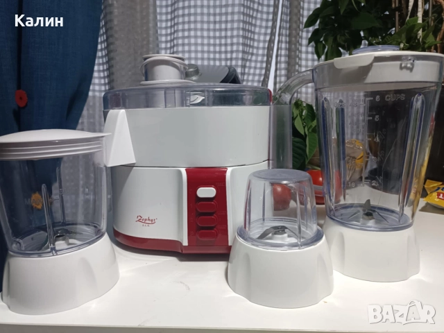Сокоизстисквачка 4 в 1 ZEPHYR и pulse функция, блендер, 2 мелнички, снимка 3 - Кухненски роботи - 52172611