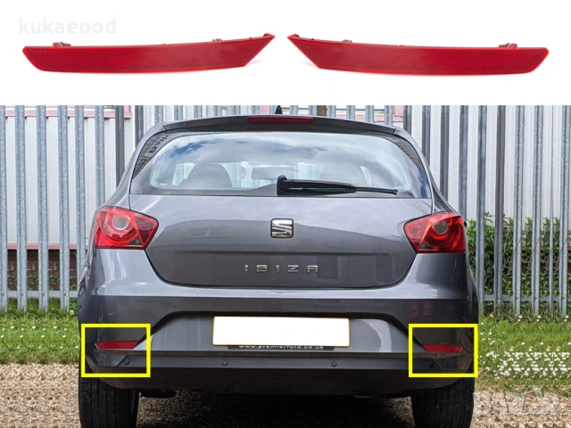 Рефлектор за задна броня на Seat Ibiza 6J Facelift, снимка 3 - Части - 54105632