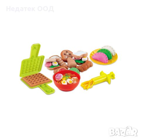  PlayDoh Пластилин, приготвяне на гофрети, 13 части, снимка 1 - Пластелини, моделини и пясъци - 45188737