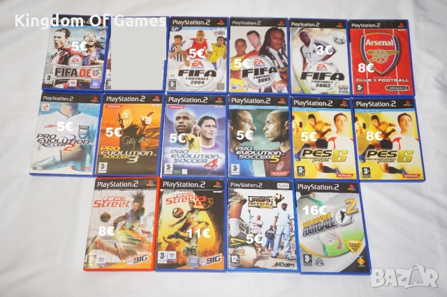 Игри за PS2 Fifa 06/Fifa 2004/2003/2002/PES 2 3 4 5 6/Arsenal/Fifa Street 1 2/Gaelic Games 2