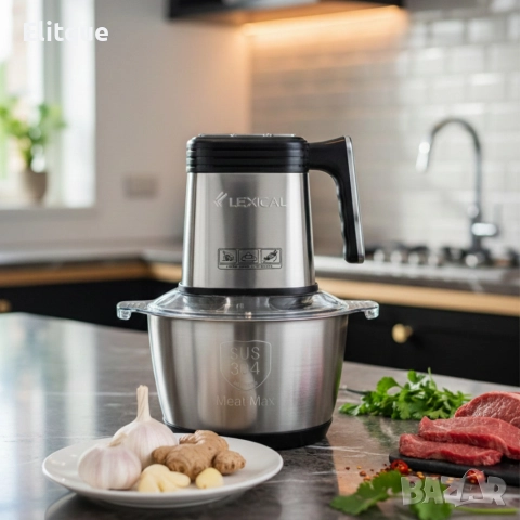 Lexical LCH-1946 електрически чопър – бързо и прецизно рязане с 3 скорости, снимка 5 - Чопъри и пасатори - 52888982