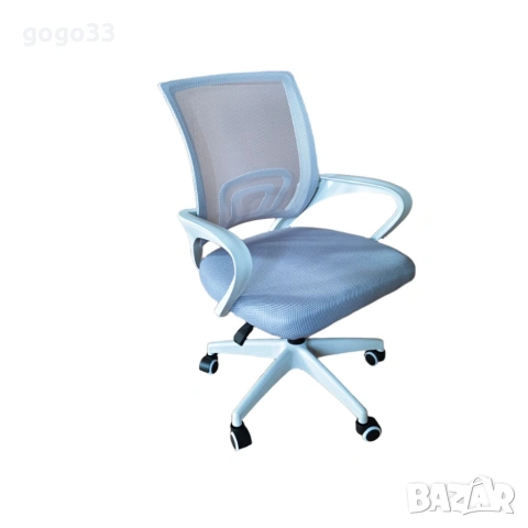 Ергономичен офис стол с дишаща мрежа и регулируема височина – комфорт през целия ден, снимка 13 - Столове - 54123967