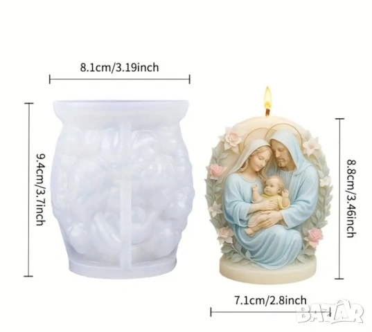 Молд светото семейство яйце (7), снимка 6 - Форми - 53088687