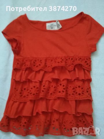 Детски блузки H&M, Lupilu размер 98/104, снимка 3 - Детски тениски и потници - 45143390