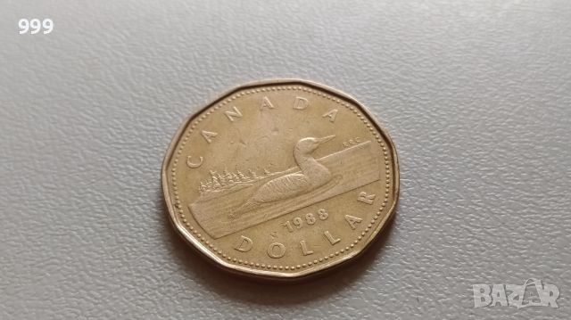 1 долар 1988 Канада , снимка 1 - Нумизматика и бонистика - 45804611