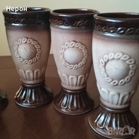 Сервиз за ракия керамичен ,декантер, снимка 8 - Сервизи - 52508458