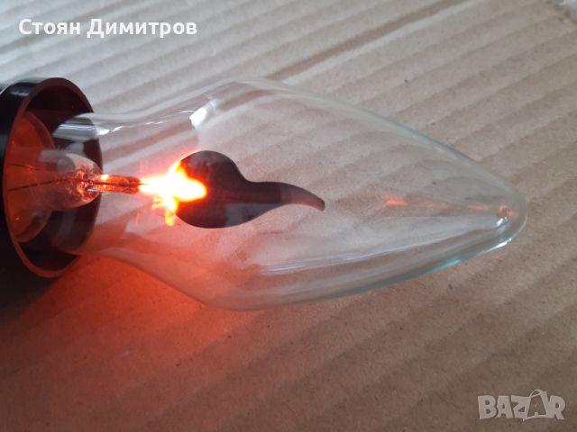 Декоративна съветска неонова лампа  - горящ огън, снимка 4 - Други - 45201096