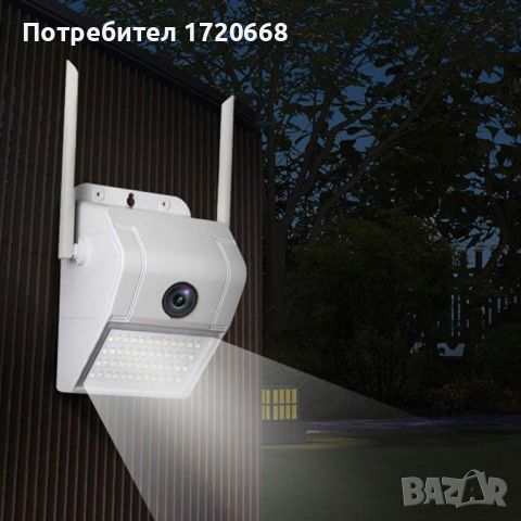 2в1 Wi-fi камера с осветление, снимка 2 - HD камери - 46759263