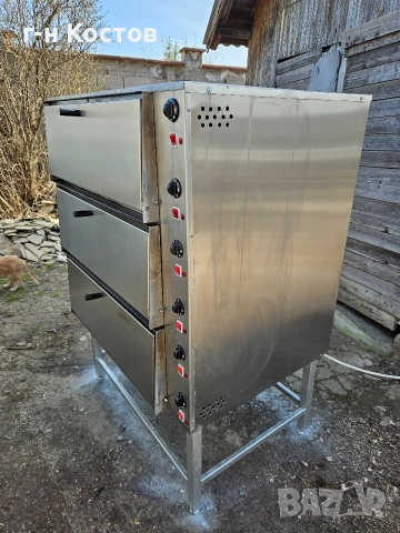 Фурна Печка за Закуски Пици Хляб Трифазна за 6 тави 60/40см., снимка 3 - Обзавеждане на кухня - 53709870