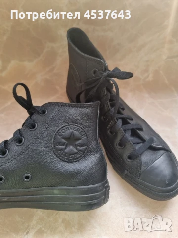 Кожени високи обувки Converse, снимка 2 - Дамски ежедневни обувки - 51072486