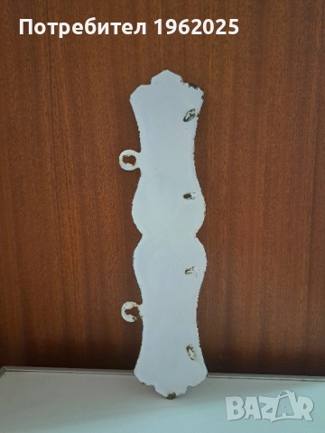 Стара емайлирана закачалка, снимка 8 - Антикварни и старинни предмети - 51434521