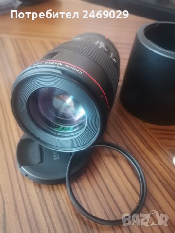 Продавам обектив Canon EF 100MM  f/2.8  L IS USM Macro , снимка 3 - Обективи и филтри - 45949735