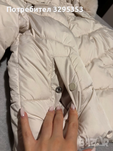 Bershka яке с пух на качулката – размер XS, 55 лв, снимка 4 - Якета - 51647962