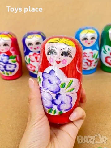 Комплект матрьошки Нови 5бр, снимка 2 - Статуетки - 51481078