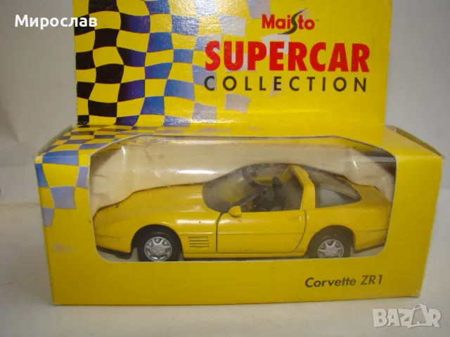 1:38 MAISTO CORVETTE ZR 1 МОДЕЛ МЕТАЛНА КОЛИЧКА ИГРАЧКА, снимка 2 - Колекции - 48308749