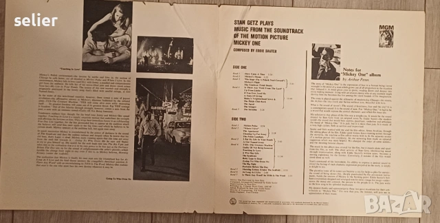 Stan Getz – Mickey One Издание 🇺🇸 USA 1965г-MONO Състояние на винила:VG+ Състояние на обложката:VG, снимка 3 - Грамофонни плочи - 53773318