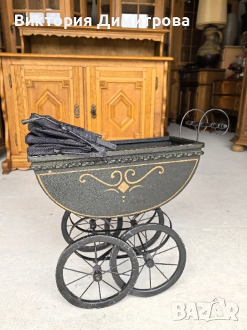 Антикварна количка за кукли, снимка 11 - Колекции - 51411227