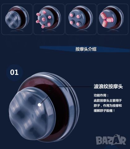Инфрачервен антицелулитен масажор / Мощност: 5W /‎ Напрежение: 24V / Четири сменяеми масажни глави, снимка 10 - Масажори - 46757349