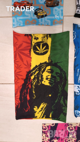 бъф кърпа за глава бандана шал Боб Марли Bob Marley Disney Cars Giant, снимка 9 - Шалове - 30722446
