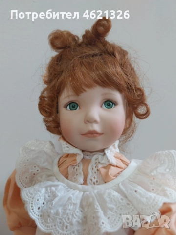 Колекционерска порцеланова кукла Праскови и крем Ashton Drake нова, снимка 9 - Декорация за дома - 52044064