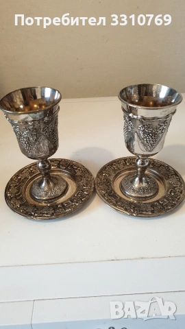 Красиви метални вази и посребрени чаши., снимка 17 - Вази - 52563181