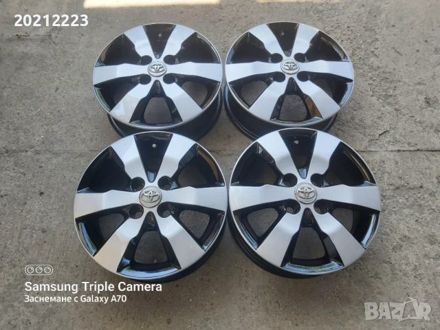 4 броя алуминиеви джанти за Тоyota Aygo 14, снимка 2 - Гуми и джанти - 50525142