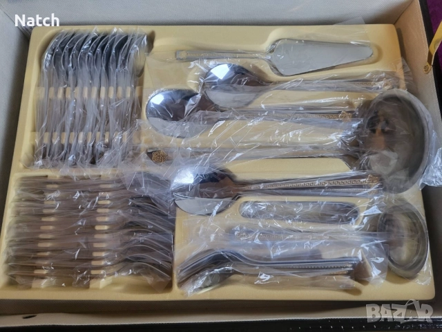 Комплект кухненски съдове за готвене, метало-керамични кухненски ножове и прибори за хранене  , снимка 13 - Прибори за хранене, готвене и сервиране - 52774539