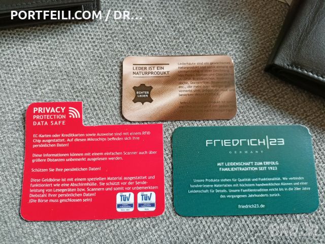 НОВ Портфейл Friedrich RFID, лимитирана серия Еленска глава, снимка 3 - Портфейли, портмонета - 45635595