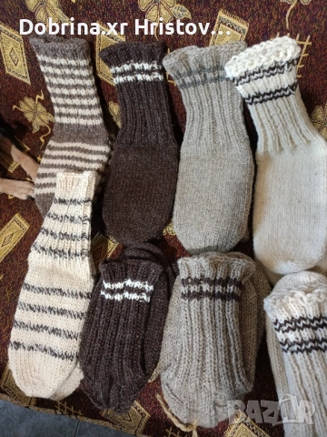 Ръчно плетени вълнени чорапи ном.36 до 47ном, снимка 2 - Други - 52054808