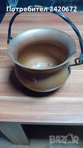 Голямо медно менче., снимка 2 - Декорация за дома - 52104661