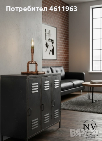 Медна лампа - ръчна изработка, снимка 5 - Настолни лампи - 51925639