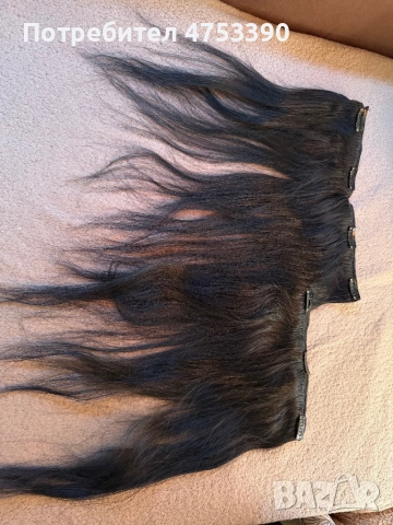 Екстеншъни естествена коса на треси