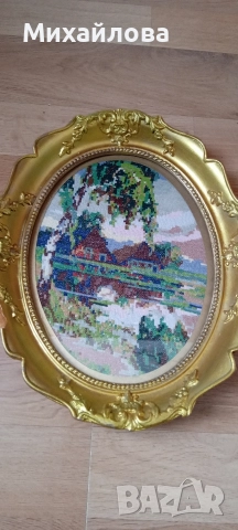 Гоблен "Блатото" от Вилер , снимка 5 - Гоблени - 52789256