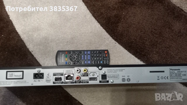 BLU-RAY DISC PLAYER PANASONIC, снимка 4 - Плейъри, домашно кино, прожектори - 50702808
