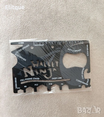 Wallet Ninja 18 в 1 – мултифункционален инструмент за портфейл