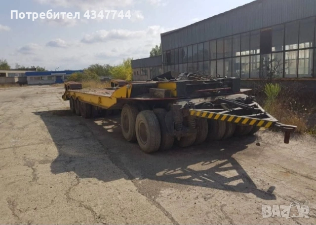 Тежкотоварно ремарке за превоз на машини до 80т., снимка 2 - Ремаркета - 53711829
