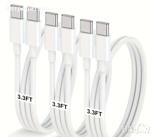 Кабел тип С , type C, снимка 2 - Друга електроника - 52813530