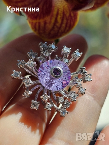 Уникално красив сребърен пръстен, снимка 5 - Пръстени - 52223294