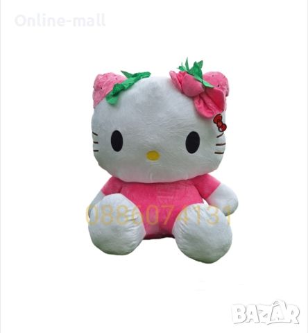 Голяма плюшена играчка Hello Kitty, 110см Кити плюшена играчка, снимка 2 - Плюшени играчки - 46765153