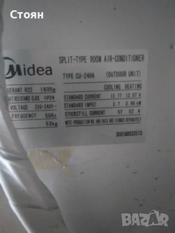 Климатик Midea Type CU 24HA, снимка 2 - Климатици - 48822881