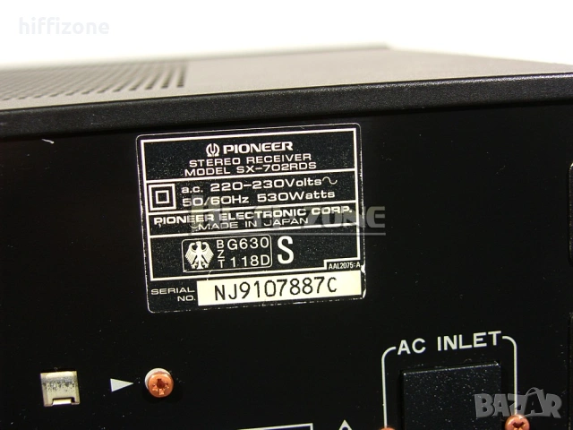 Ресивър   Pioneer sx-702rds , снимка 9 - Ресийвъри, усилватели, смесителни пултове - 54040918