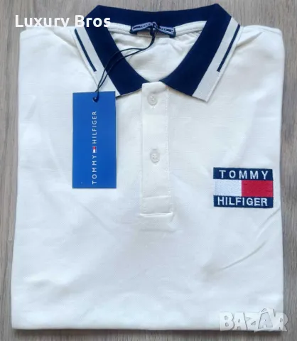 Мъжки тениски с яка Tommy Hilfiger, снимка 1 - Тениски - 48943019