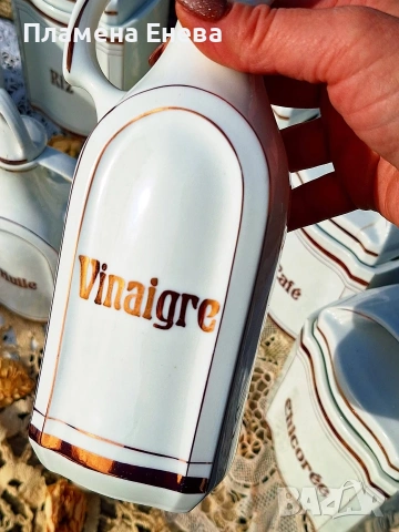 Комплект антикварни порцеланови буркани , снимка 16 - Сервизи - 53834625