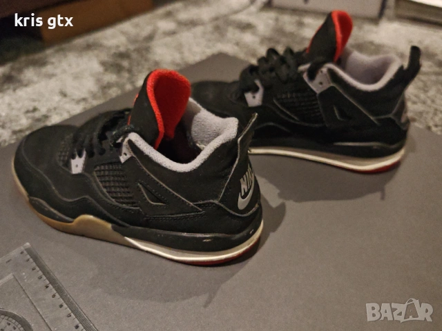 Детски маратонки Air Jordan 4 Retro Bred Design  номер 32