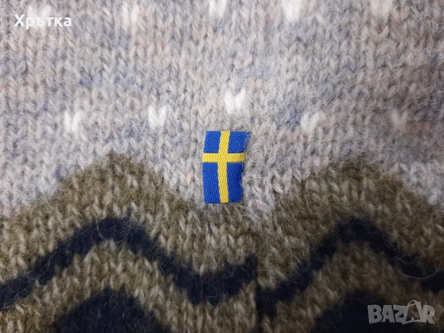 Fjallraven Ovik - Оригинален мъжки пуловер от вълна размер M, снимка 8 - Пуловери - 52829612