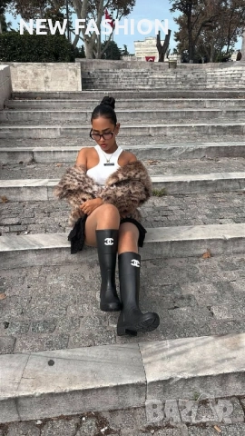 Дамски Ботуши ✨ Chanel , снимка 12 - Дамски ботуши - 52292522