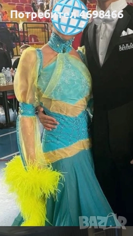 Стандартна рокля по спортни танци , снимка 2 - Рокли - 52965319