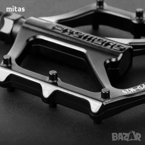 Алуминиеви педали PROMEND M29, Капсуловани лагери, Антиплъзгащи, Черни, снимка 11 - Части за велосипеди - 50956213